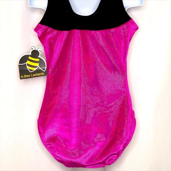 GYMNASTICS VELVET HOLOGRAPHIC LEOTARD - Picture 2 of 2